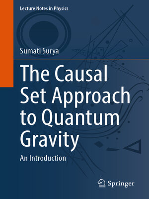 cover image of The Causal Set Approach to Quantum Gravity